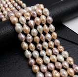 1 String 17x13mm Baroque Pearls Drop For Jewellery Making
