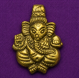 Metal Pendant Golden 53x41mm