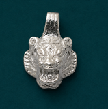 10 Pcs 1.5 Inches Metal Pendant Silver