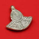 18 Pcs 1.75 Inches Metal Pendant Silver