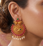 Sanskriti Temple Matte Earring