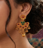 Sanskriti Temple Matte Earring