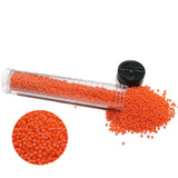 Nippon Seed Beads Orange Opaque Luster, Size
