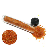 Nippon Seed Beads Orange Silver Line, Size 11/0