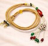 4 Pcs, Designer Latkan Zari Back Rope Doris