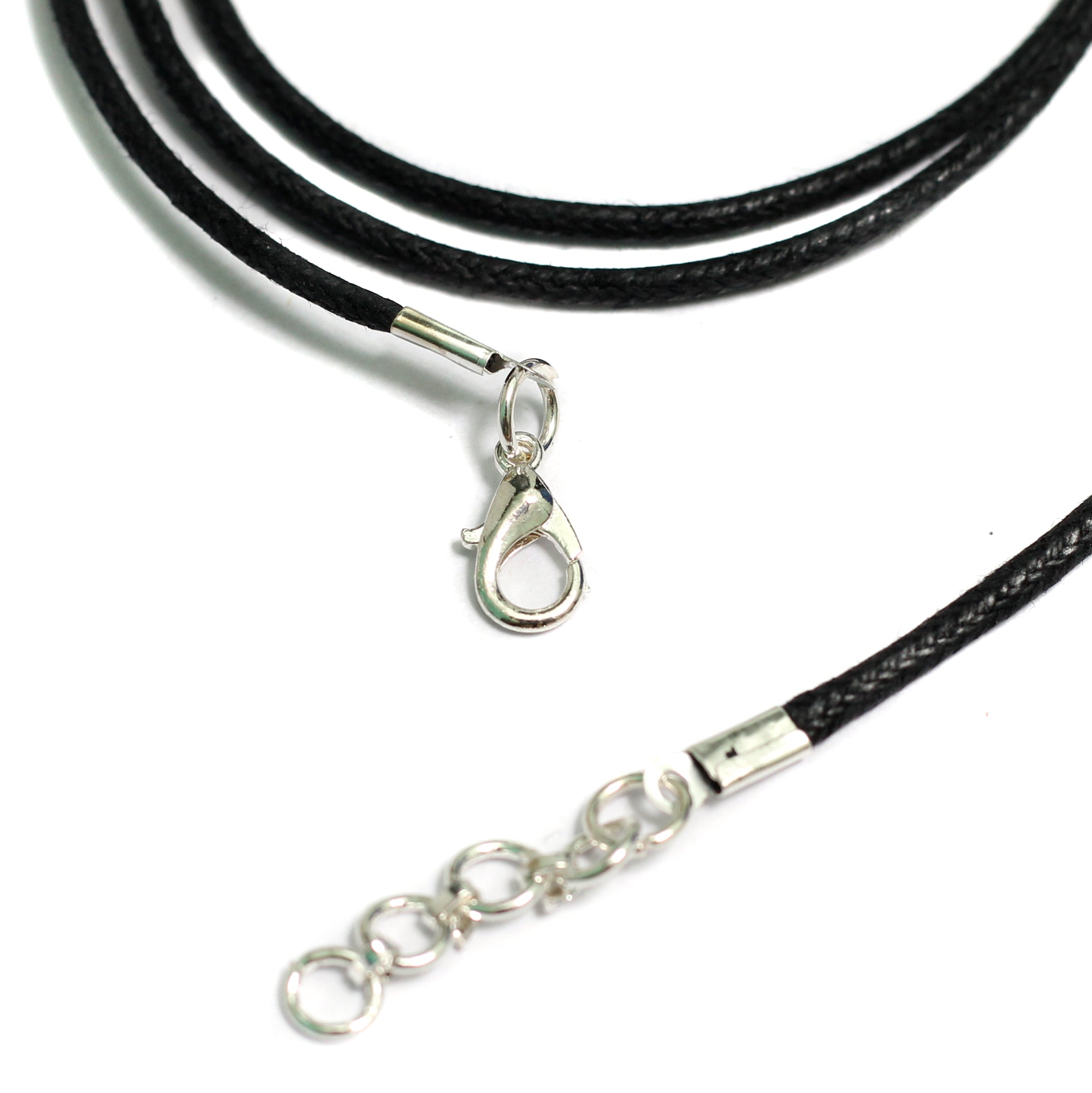 26 Inch 2mm Cotton Necklace Cord Dori With Clasp and Extension Chain