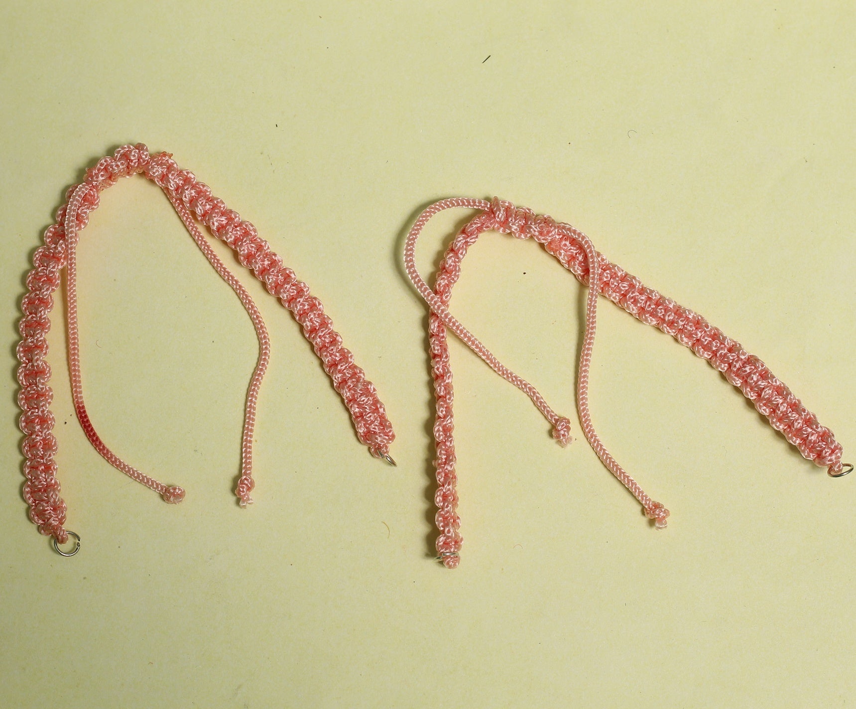 Ready To Use Bracelets Thread Dori Pink