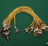 4 Pcs Zari Necklace Backrope Dori Golden