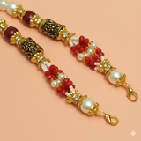 Designer German Silver Beaded Necklace Dori