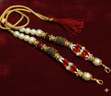 Designer German Silver Beaded Necklace Dori