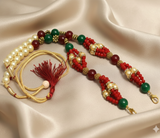 Designer Crystal Faceted Beaded Necklace Dori