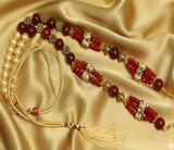 Designer Crystal Faceted Beaded Necklace Dori