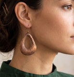 Fashion Acrylic Earring For Girls Copper