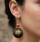 Fashion Acrylic Earring For Girls Gold
