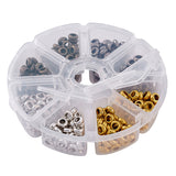 1 Set Alloy Spacer Beads, Rondelle, Mixed Color Kit, 7x3mm, 400pcs/box