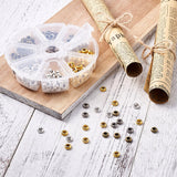 1 Set Alloy Spacer Beads, Rondelle, Mixed Color Kit, 7x3mm, 400pcs/box