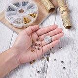 1 Set Alloy Spacer Beads, Rondelle, Mixed Color Kit, 7x3mm, 400pcs/box