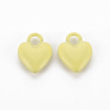 14x11mm Spray Painted Alloy Heart Charms