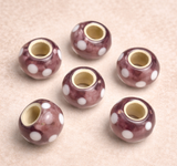 20 Pandora Beads Red 8x14mm