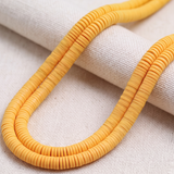 Polymer Clay Fimo Ring Beads 1 String, 6mm