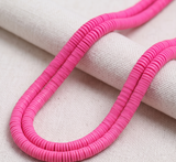Polymer Clay Fimo Ring Beads 1 String, 6mm