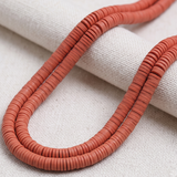 Polymer Clay Fimo Ring Beads 1 String, 6mm