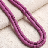 Polymer Clay Fimo Ring Beads 1 String, 6mm
