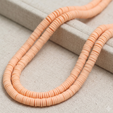 Polymer Clay Fimo Ring Beads 1 String, 6mm