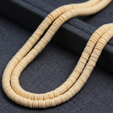 Polymer Clay Fimo Ring Beads 1 String, 6mm