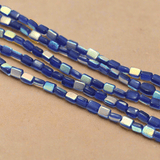 1 String Fire Polish Rainbow Glass Beads