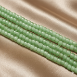 6mm White Heart Tyre Glass Beads