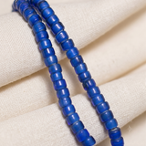 6mm White Heart Tyre Glass Beads