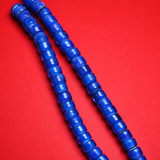 6mm White Heart Tyre Glass Beads