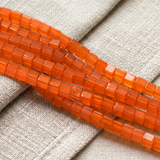 2 Strings 4mm Plain Glass Beads Square