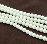 5 Strings, 8mm Plain Glass Beads Round