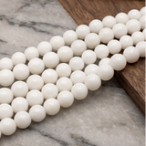 5 Strings, 10mm Plain Glass Beads Round