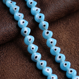 40+Pcs, 10mm Red Twisty Glass Evil Eye Beads