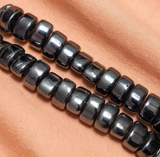1 String 13x9mm Gun Metal Pedal Beads