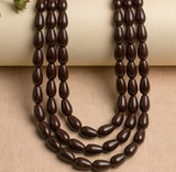 1 String 12x8mm Glass Drop Beads