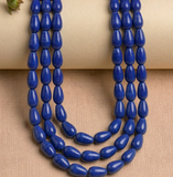 1 String 12x8mm Glass Drop Beads