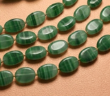 1 String 20x12mm Glass Oval Beads Double Tone