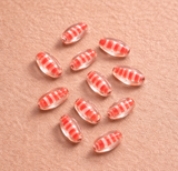 45+ Diamond Beads Inside Color 16x10mm