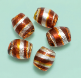 30 Pcs, 15x12mm Silver Wrap Swirl Oval Beads