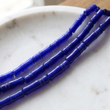 2 Strings 8x24mm Glass Tube Beads Imam