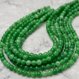 5 Strings 3mm Glass Round Beads