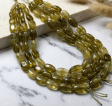 1 String 20x12mm Glass Oval Beads Double Tone