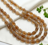 1 String 20x12mm Glass Oval Beads Double Tone