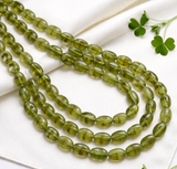 1 String 20x12mm Glass Oval Beads Double Tone