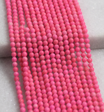 5 Strings 3mm Glass Round Beads