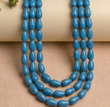 1 String 12x8mm Glass Drop Beads